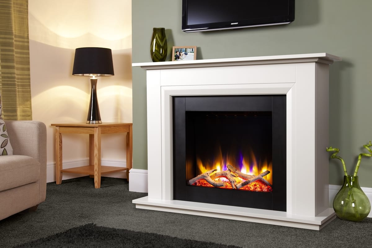 Ultiflame Vr Elara Suite Smooth White